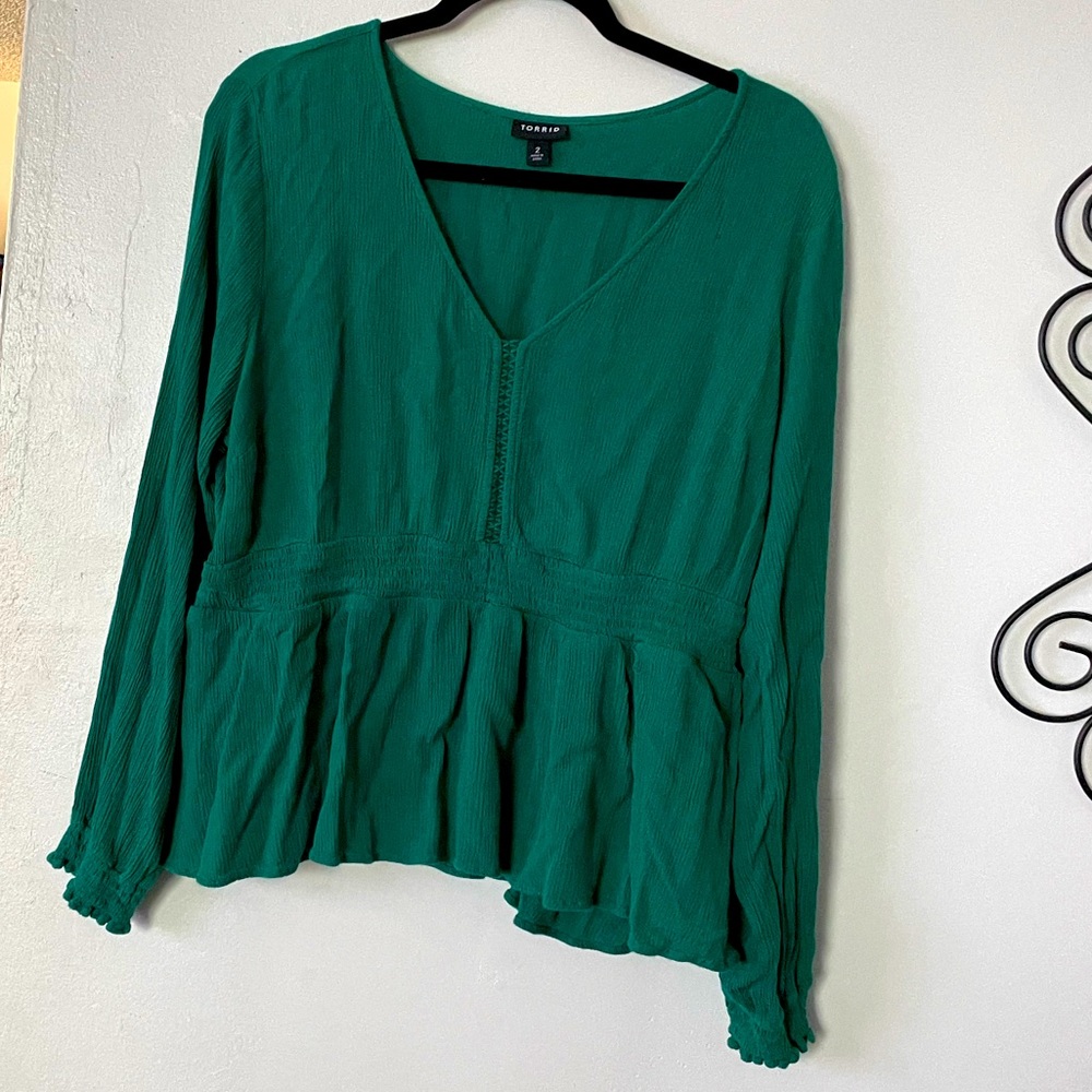 Torrid smocked waist top